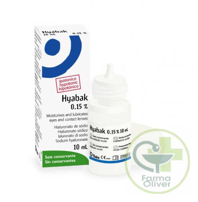 HYABAK: Solución estéril hipotónica