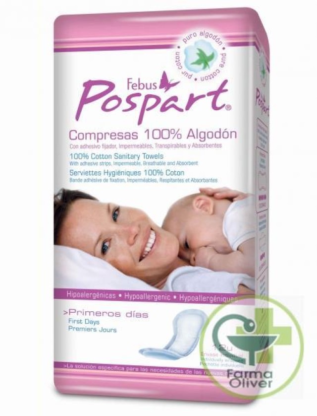 POSPART Compresas 100% Algodón Indasec