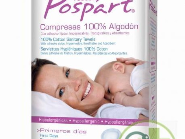 POSPART Compresas 100% Algodón Indasec