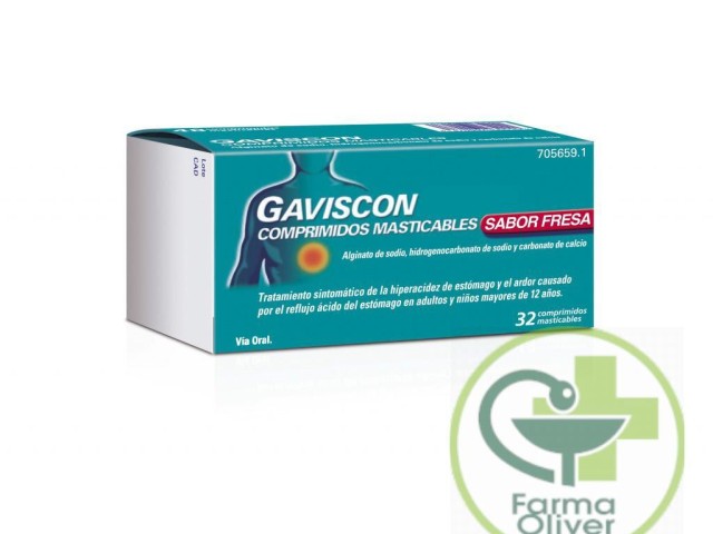 Gaviscon comprimidos masticables sabor fresa