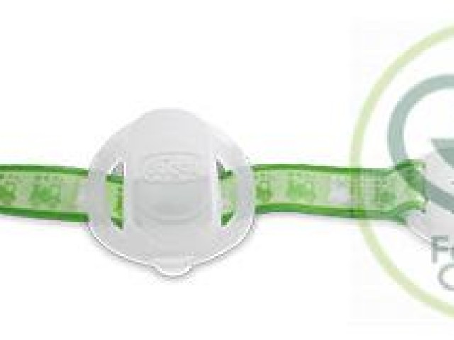 Clip con protege chupete Verde