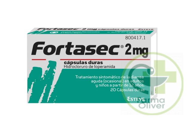 Fortasec 20 cápsulas.