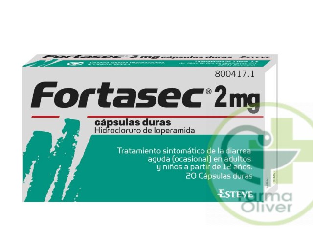Fortasec 20 cápsulas.