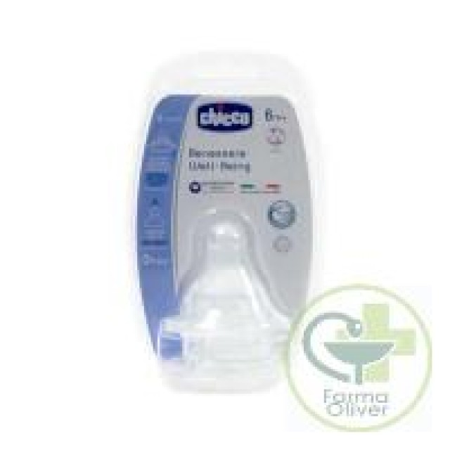 Tetina Silicona Fisiológica Flujo Papilla 6m+