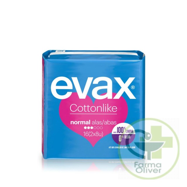 Evax Cotonlike Compres Normal con Alas