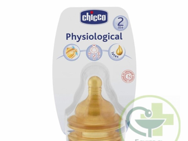 Tetina Caucho Fisiológica Flujo Regulable 2m+ Chicco