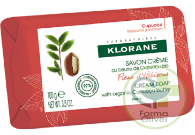 Pastilla de Jabóna la crema de Hibiscus Klorane