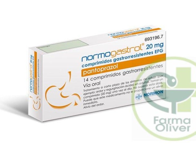NORMOGASTROL 20 mg comprimidos gastrorresistentes