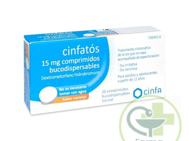 Cinfatós 15 mg comprimidos bucodispersables