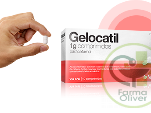 Gelocatil 1g 10 Comprimidos