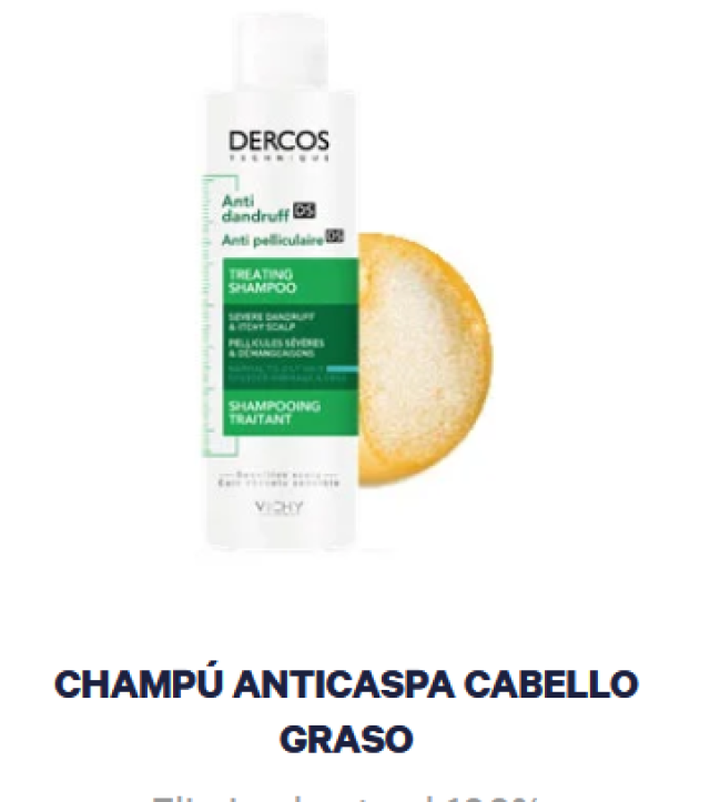 Dercos Champú Anticaspa Cabello Normal a Graso Vichy