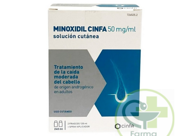 Minoxidil Cinfa 50mg/ml Solución cutánea