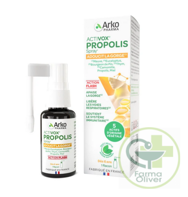 Spray con propolis para la garganta Arkovox