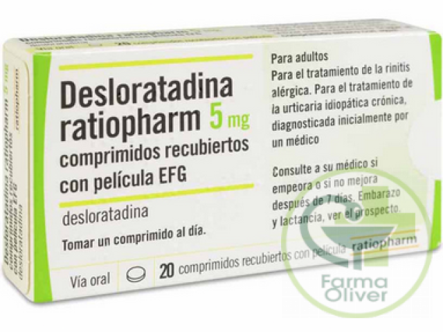 Desloratadina ratiopharm 5mg