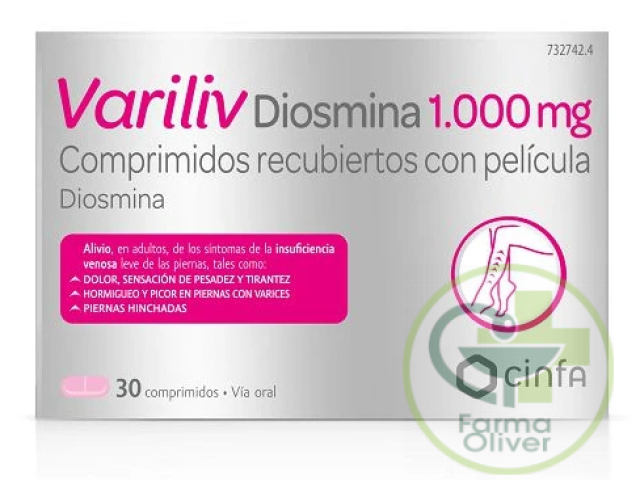 Variliv Diosmina Forte 1000mg