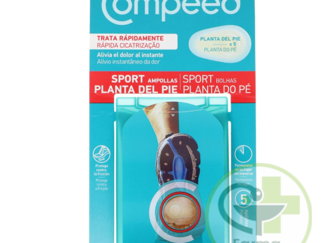 Apósitos ampollas planta del pie Compeed