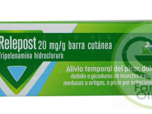 Relepost 20 mg / g barra cutánea