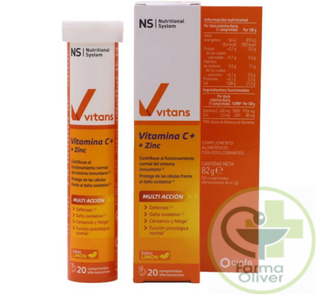 Vitans Vitamina C+ más Zinc