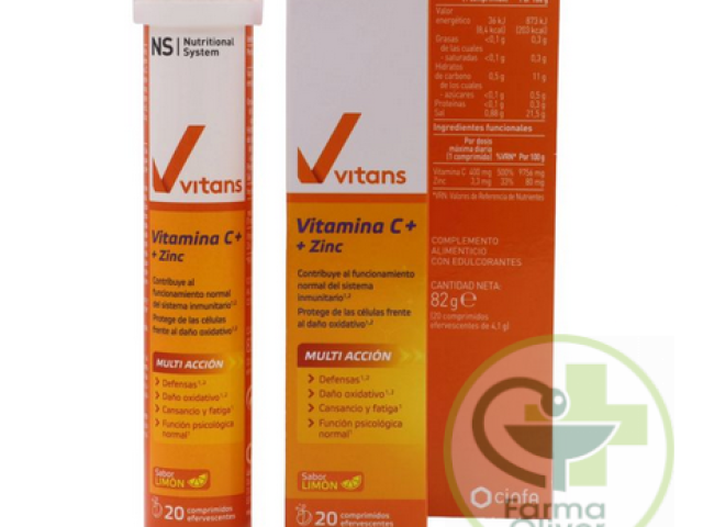 Vitans Vitamina C+ más Zinc