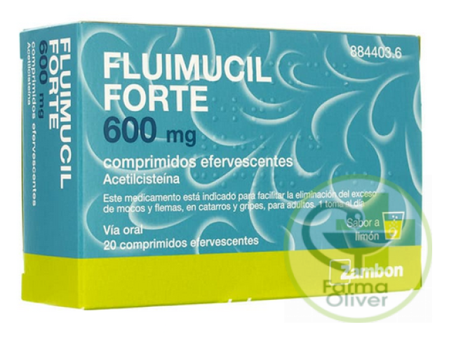 Fluimucil Forte 600mg 20 comprimidos efervescentes
