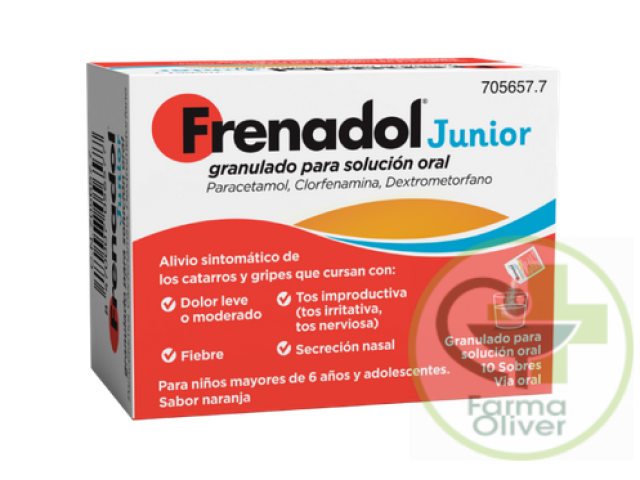 Frenadol Junior 10 sobres