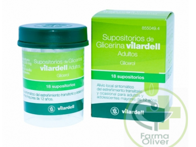 Supositorios de Glicerina Vilardell Adultos
