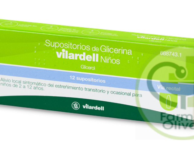 Supositorios de Glicerina Vilardell Niños