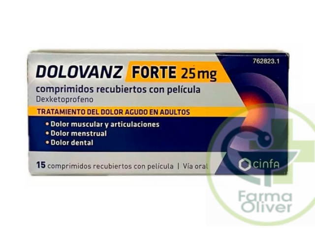 Dolovanz Forte 25mg comprimidos